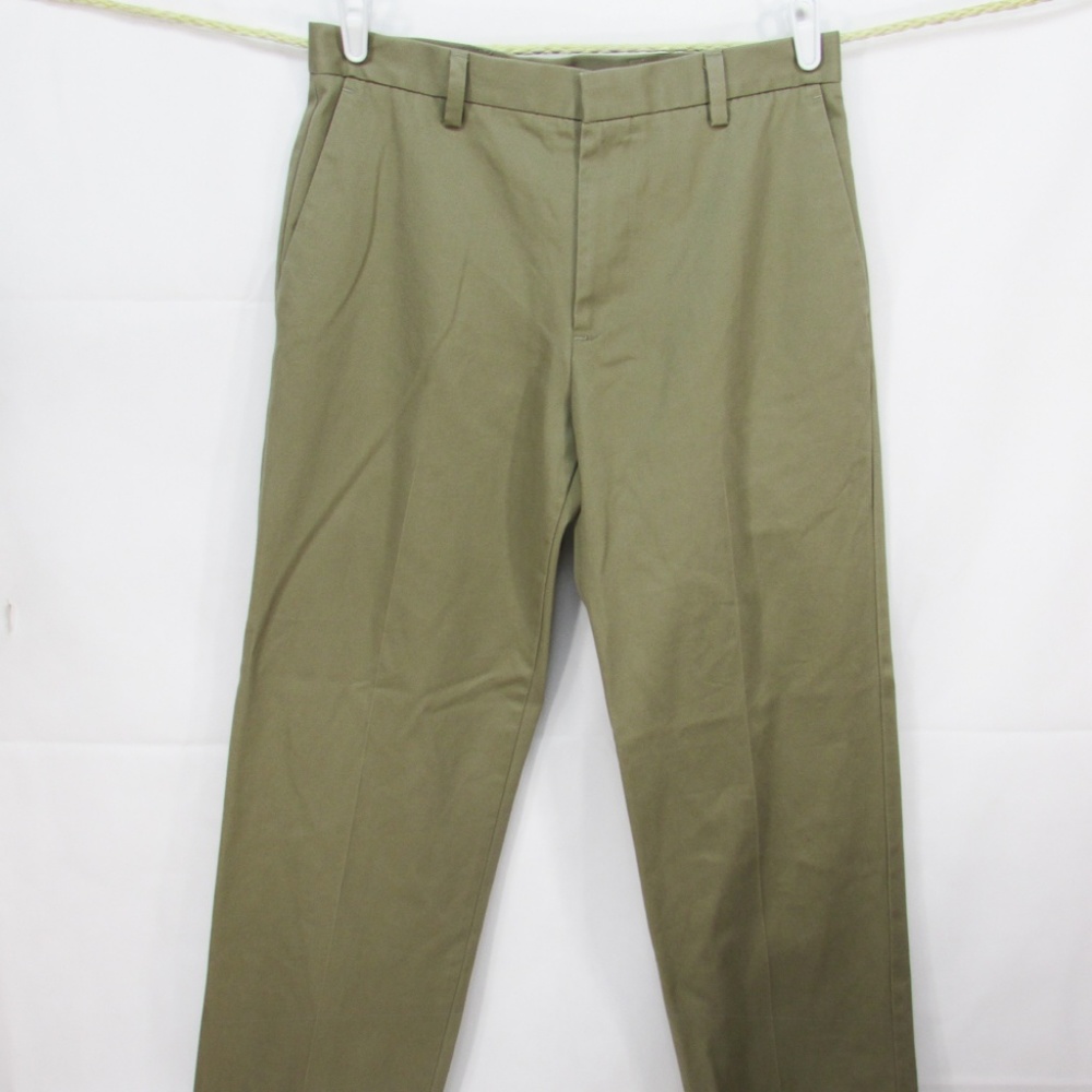 Dockers D3 Mens Brown Khaki Sz 32/32 Flat Front
